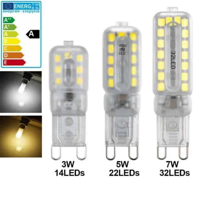 G9 3W 3-7 Watt LED Lampe Leuchtmittel Glühbirne Stiftsockel Energiespar Warmweiß