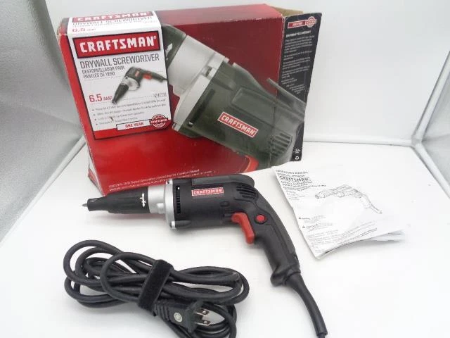 MINT Craftsman Electric Corded 6.5 amp Drywall Screwdriver - Box & Manual 921031