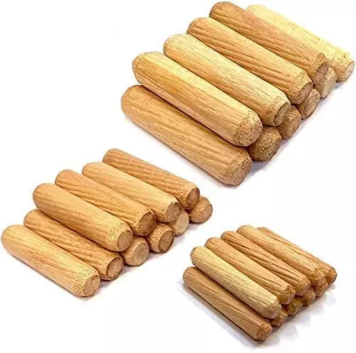 Jieddey Cheville Bois30 PCS Tourillons M6 M8 M10 Chevilles en Bois Bouchons e...