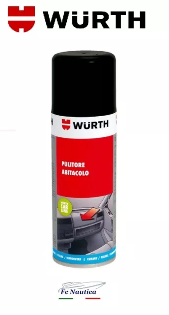 Pulitore per rivestimenti interni auto Wurth quality 500 ml schiuma sedili