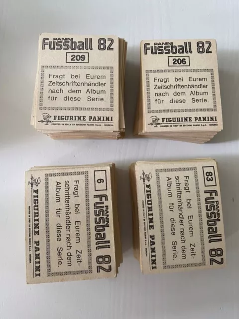 Panini Fussball Bundesliga 1982 Sticker aussuchen # 1 - 250 Teil 1/2