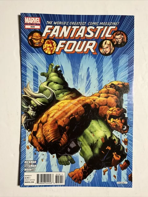 Fantastic Four #609 (2012) 9.2 NM Marvel High Grade Comic Book Hickman Cover