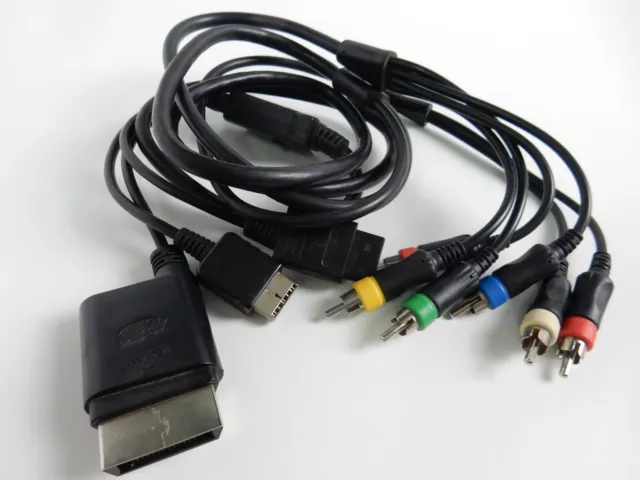 3 in 1 Multi - Komponenten - AV Kabel für PS2/PS3 - Wii - Xbox 360 - schwarz !