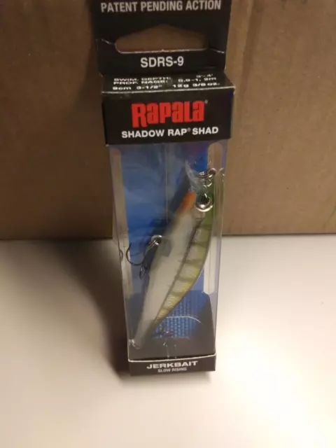 Rapala SDRS09 Shadow Rap Shad Lure Yellow Perch