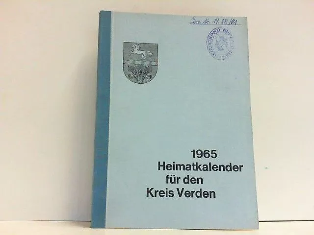 Heimatkalender für den Kreis Verden 1965 - 8. Jahrgang. Kienzle, Robert (Hrsg.):