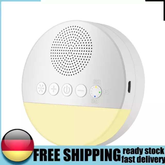 White Noise Machine Timed Shutdown Baby Sleeping Aid Therapy Device Night Light