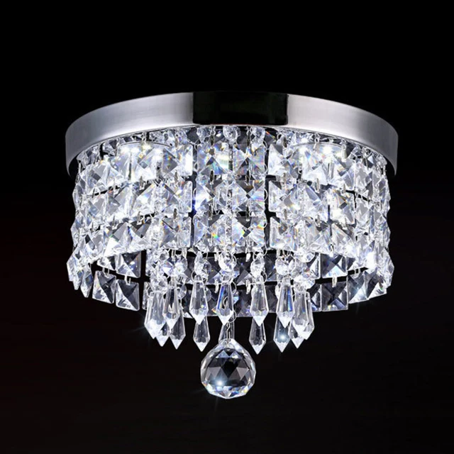 LED Ceiling Lamp Pendant Light Crystal Modern Chandelier Ball