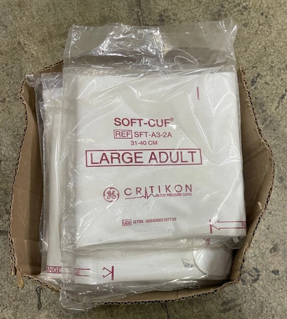 (20ct) Critikon SFT-A3-2A SOFT-CUF 'Large Adult' Blood Pressure Cuffs 31-40cm