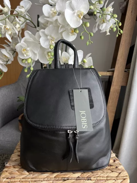 Jobis tan leather backpack top