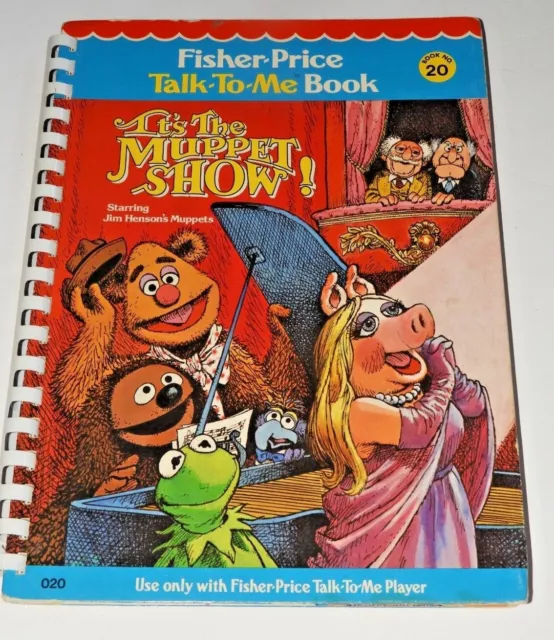 Vintage 1979 Fisher Price Talk to Me Book 20 It's the Muppet Show