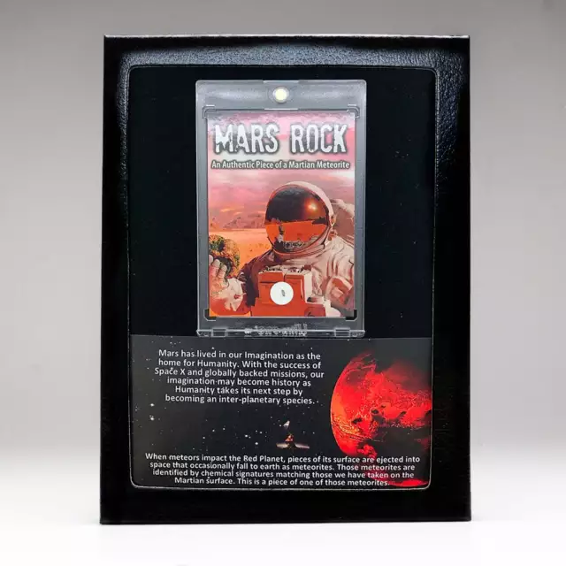 Genuine Mars Rock Meteorite in Display Box.