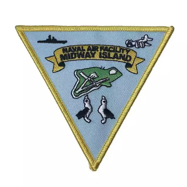 Naval Air Facility Midway Island Patch – Plastic Backing