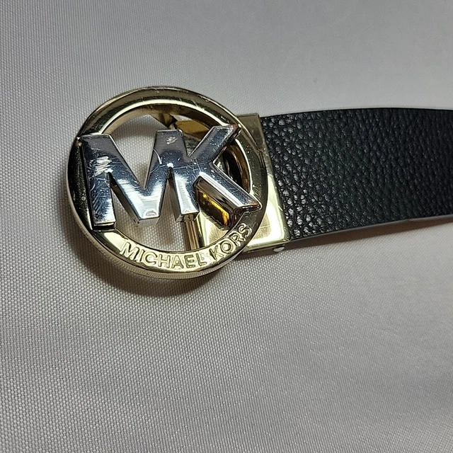 MICHAEL KORS BELT Reversible Brown Mk Logo With Flower Print  display picture 2