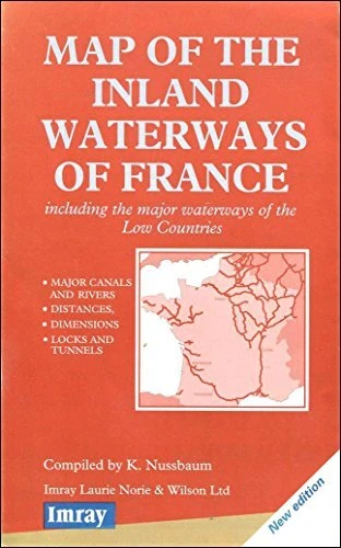 Map of the Inland Waterways of France By Wilson Ltd