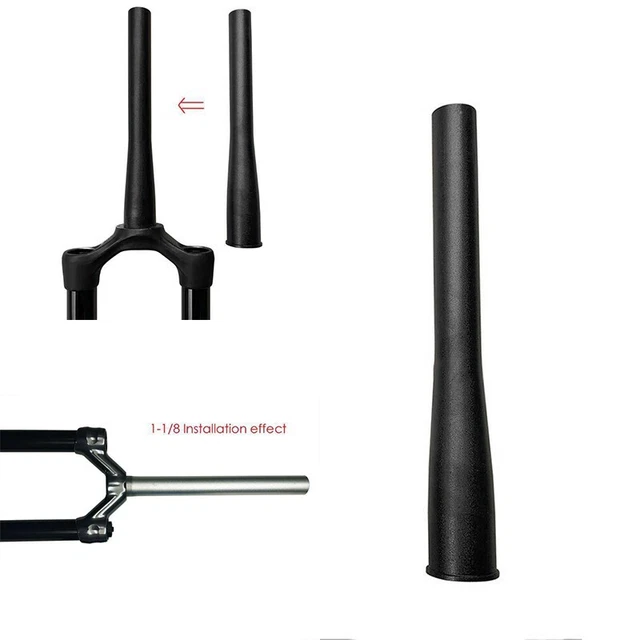 X AUTOHAUX 2 pezzi 25,4 mm a 28,6 mm bicicletta bicicletta reggisella tubo adattatore riduttore manicotto adattatore lega di alluminio nero
