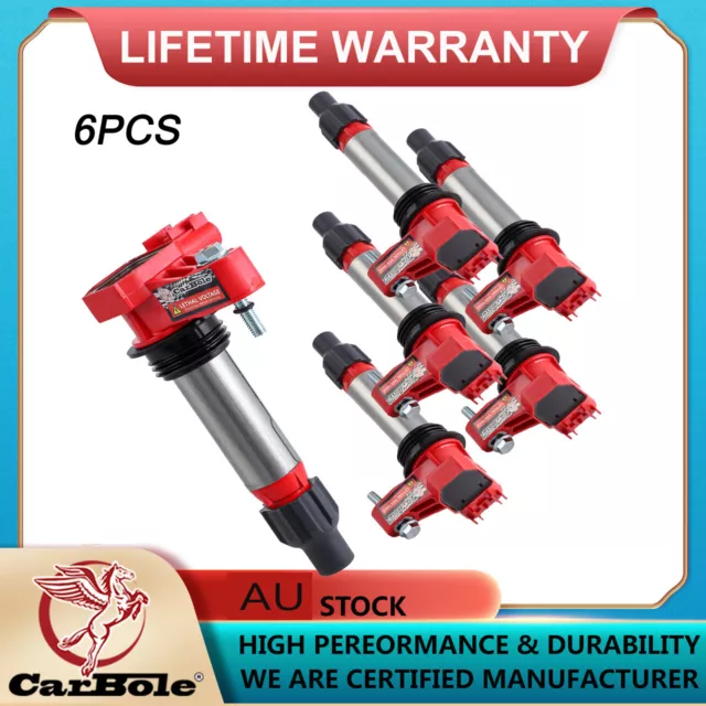 6x Ignition Coils For Holden Commodore VE Sedan Ute Wagon 3.6 i V6 2007-2012 AU