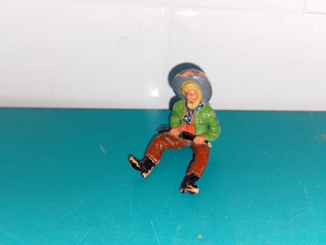 PLAYMOBIL WESTERN HOMME Brun Cowboy Diligence Du Far-West 70013 EUR 3