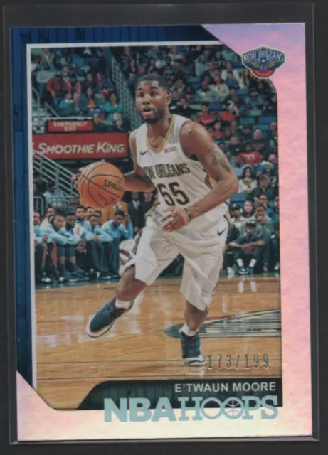 2018-19 Panini NBA Hoops - Premium Box Set #191 - E'Twaun Moore /199