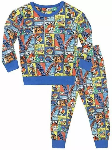 Garçons Paw Patrol Pyjama Micro Polaire Pyjama Ensemble Âge 1