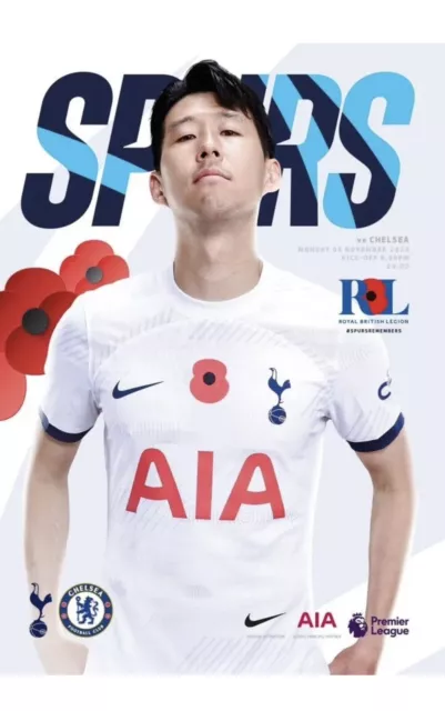 Tottenham Hotspur (Spurs) v Chelsea - 6/11/23 Premier League Matchday Programme