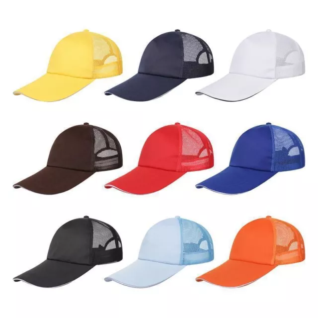 Trucker Ball Cap Mesh Hat Adjustable Snapbacks Men Women Visor Baseball Caps