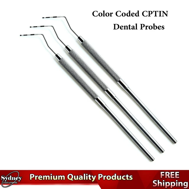 Ramina Probe DENTAL DEPTH PROBE William Periodontal Color Marking Examination Probes ...
