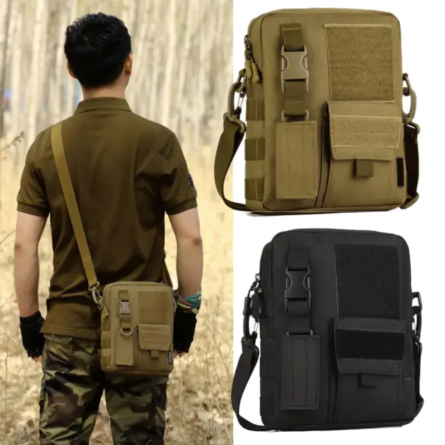 Huntvp Tactical Military Mens Chest Sling Bag Shoulder Backpack Messenger Pack