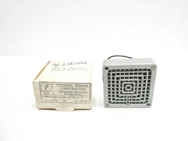 Federal Signal 450-012-31 Vibratone Horn 12v-dc