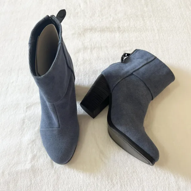 Rag and Bone Classic Newbury Ankle Boot in Navy Canvas