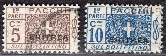 ERITREA ITALY 1916 PARCEL POST STAMP Sc. # Q 1/2 USED