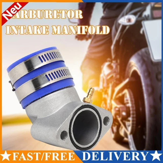 Aluminum Carburetor Frosted Intake Pipe Adapter Manifold Interface Boot for ATV
