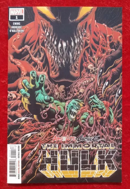 Absolute Carnage The Immortal Hulk #1, Marvel, 2019; Al Ewing & Filipe Andrade