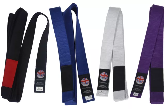 Jiu-Jitsu Gii Belt Black, Purple, Blue, and White A1, A2, A3, A4