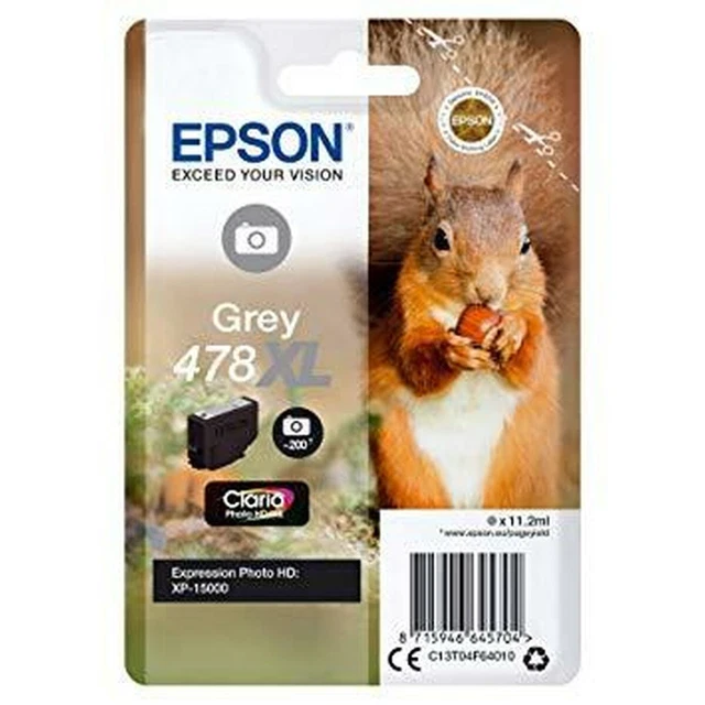 Druckerpatrone Original Tintenpatrone Epson C13T04F64010 Grau