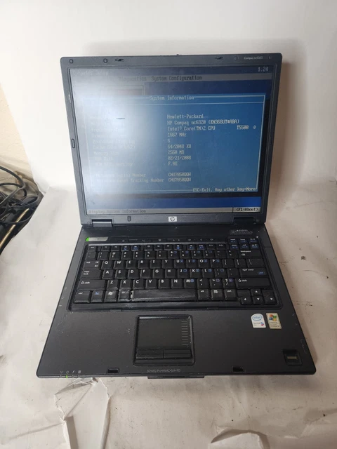 HP Compaq NC6320 Core 2 Duo T5500@1.66ghz No Hdd No Ram