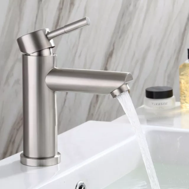 Stainless Steel Bathroom Faucet with Mixer and Handheld Cold/Hot Faucet