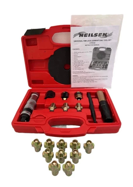 WXS Dissolvant D'écrou De Roue Verrouillable 5 Pièces Jeu De Douilles