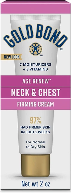 Gold Bond Neck & Chest Firming Age Renew Cream, 2 oz, Clinically Tested Firming