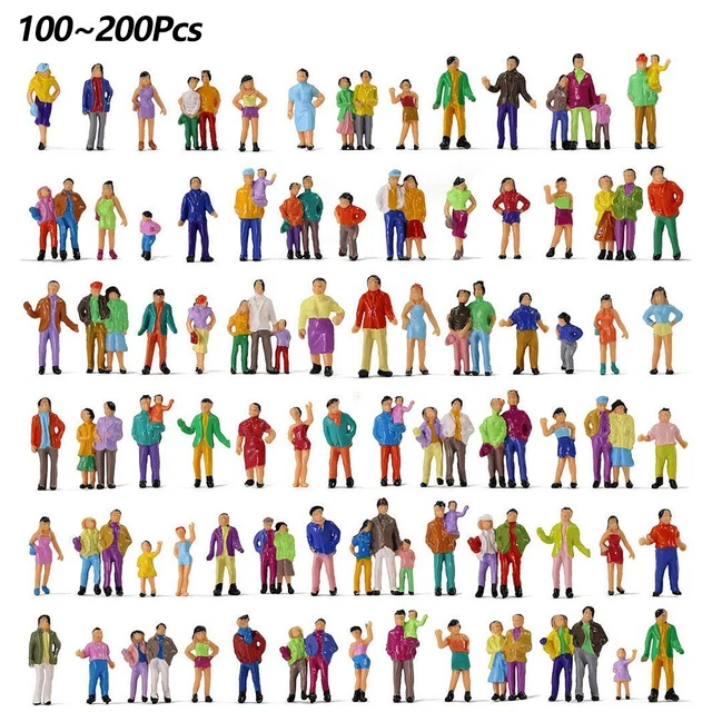 Figure Model People 100/200pcs Building Layout Decoration Deocr Miniature