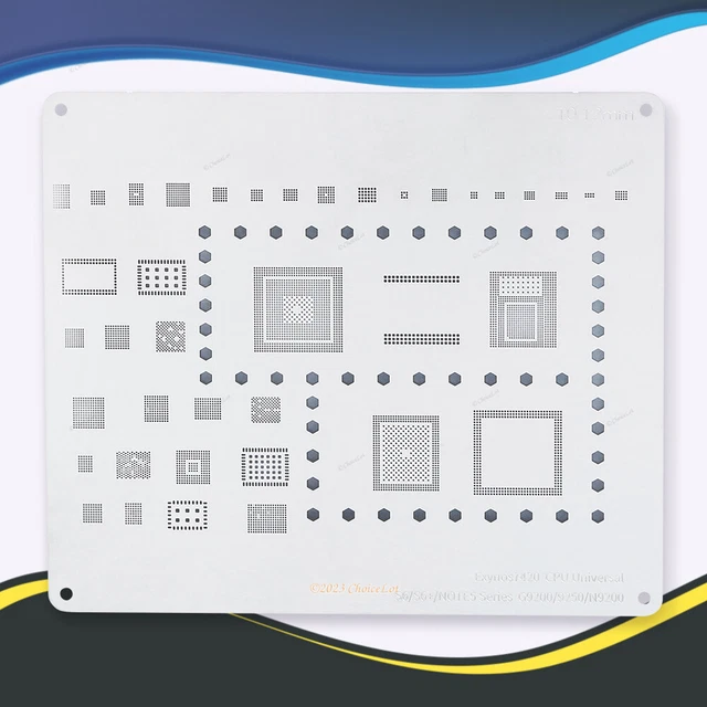BGA Heated Directly Reballing Template for Samsung S6/S6+/Note5