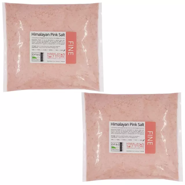 Himalayan Fine Pink Salt Natural Organic Food Grade Pure - over 19000 sales!!