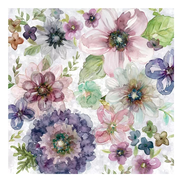 Kit de pintura al óleo con flores de tinta por números hágalo usted mismo pintura acrílica arte de pared imagen artesanal
