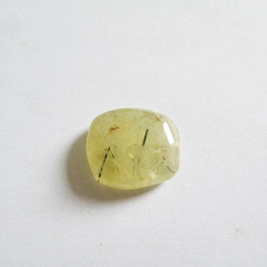 Préhnite cabochon pierre fine 15x13x6mm gemme multicolore reiki chakra plexus