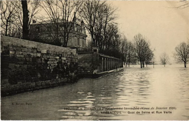 CPA Argenteuil Quai de Seine et Rue Verte FRANCE (1307989)