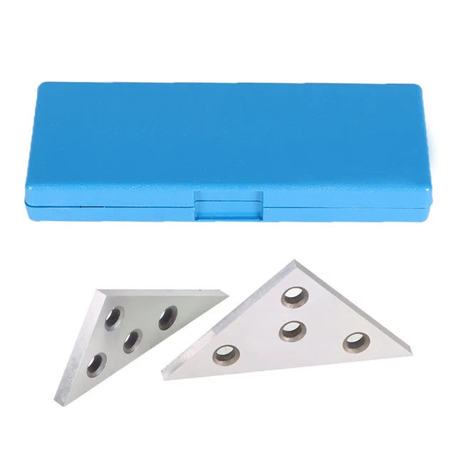 2PC 45 45 90 Degree Angle Blocks 30 60 90 Degree Angle Machinist Plate 0.0001"