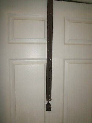 Antique fireplace trammel wrought iron pot hook hearth hand forged adjustable