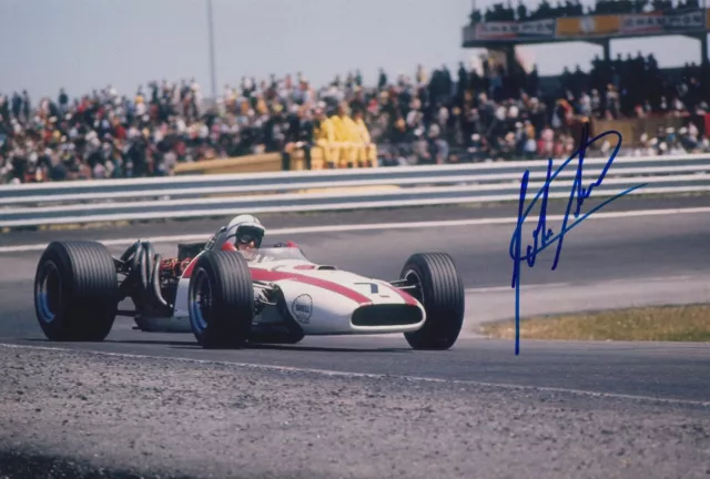 John Surtees Firmata A Mano 12X8 Foto Honda Formula 1 Autografo F1 2