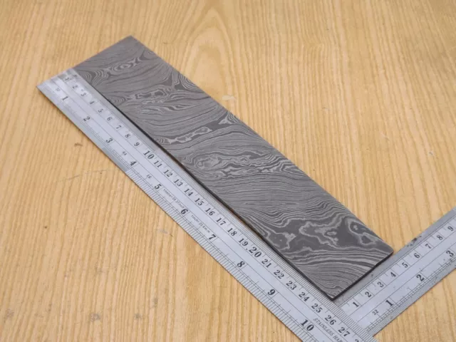 Forged Damascus Steel Heavy Duty Billet For Making Handmade Knife Twist 10"x 2"