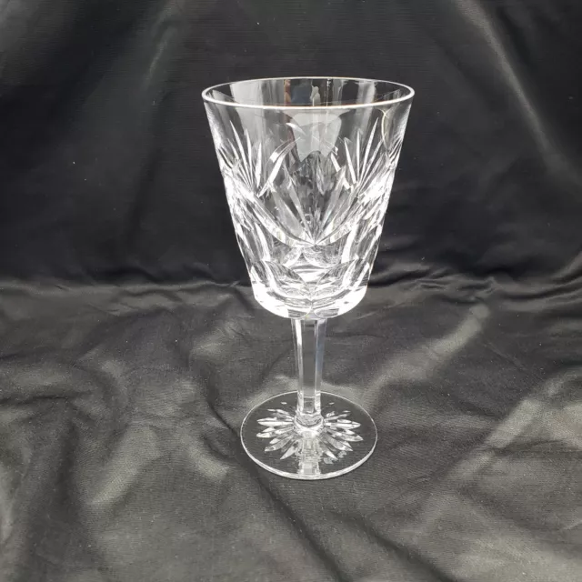 Vintage WATERFORD ASHLING  6 7/8" Water Goblet Wine Glasses Cut Crystal - EUC
