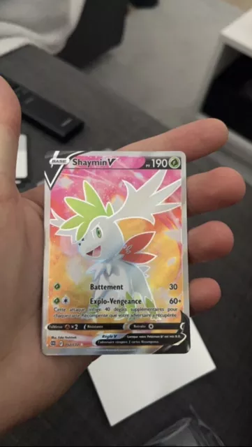 Carte Pokemon SHAYMIN 013/172 V Ultra Rare Epée et Bouclier 9 EB09 FR NEUF